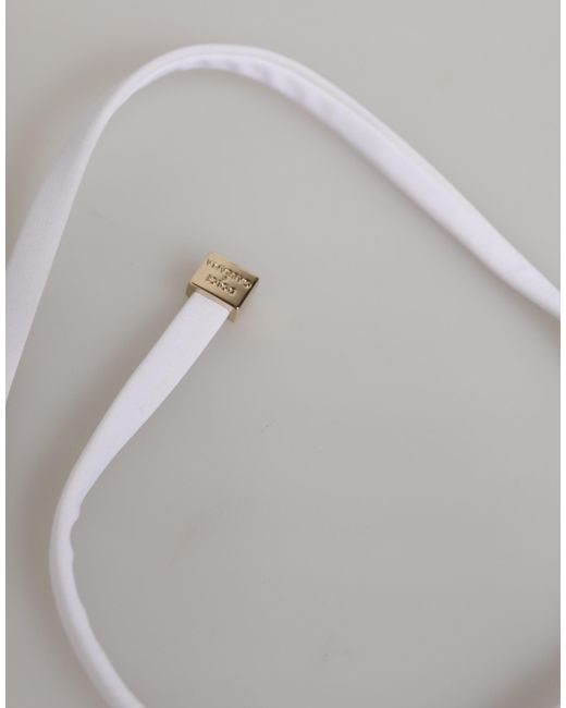 Dolce & Gabbana White Logo Swimsuit 2 Piece Top Bottom Swimwear