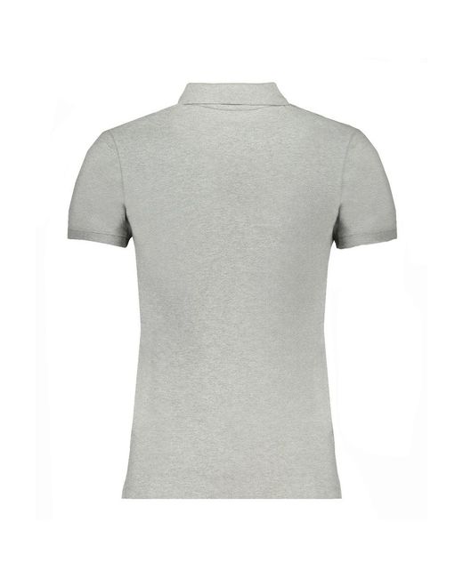Timberland Gray Cotton Polo Shirt for men