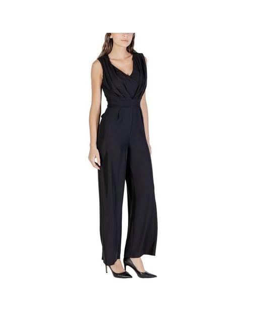 Rinascimento Black Polyester Jumpsuit