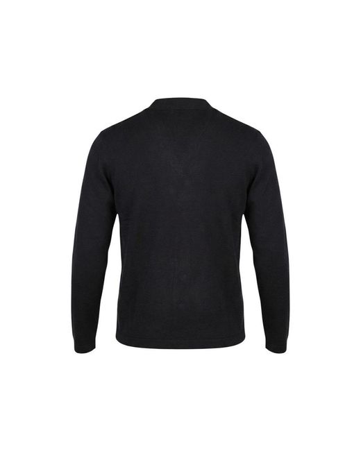 Gianni Lupo Black Viscose Cardigan for men