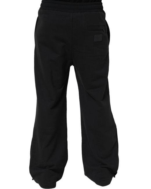 Dolce & Gabbana Blue Drawstring Viscose Jogger Sweatpants Pants for men