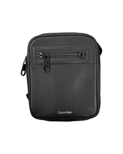 Calvin Klein Black Sleek Shoulder Bag With Contrasting Details for men
