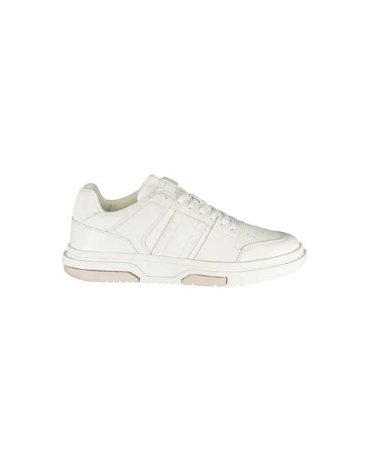 Tommy Hilfiger White Court Sneakers Lowtop Style for men