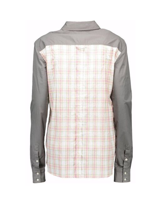 John Galliano Gray Cotton Shirt
