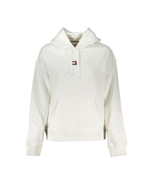 Tommy Hilfiger White Classic Hoodie Cw0Cw00357