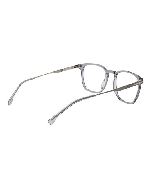 Boss Metallic Gray Acetate Glasses (frames) for men