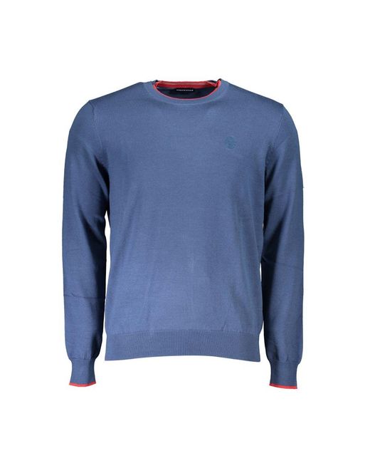 North Sails Blue Cotton Sweater for men
