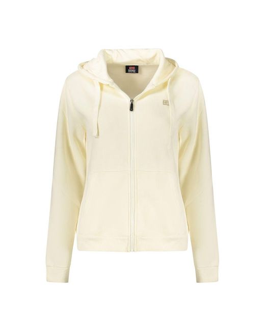 Norway 1963 Natural White Cotton 's Hoodie Sweatshirt