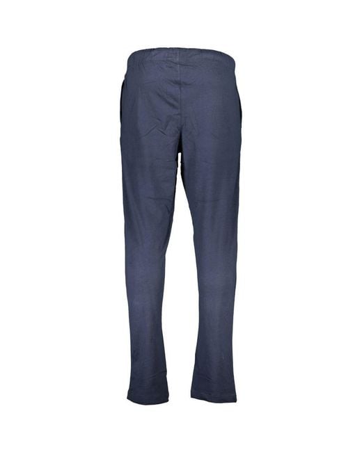 Gianmarco Venturi Blue Cotton Men's Track Pant for men