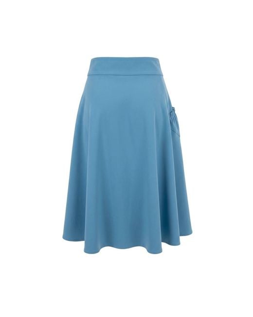 Trussardi Blue Polyester Skirt