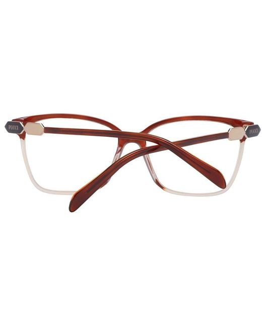 Emilio Pucci Brown Plastic Glasses (Frames)