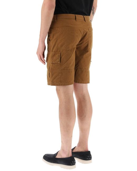 Barbour Brown Cargo Shorts for men