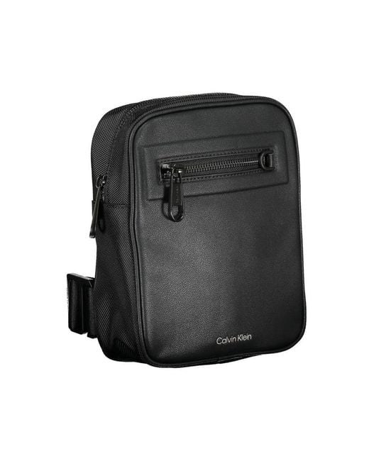 Calvin Klein Black Sleek Shoulder Bag With Contrasting Details for men