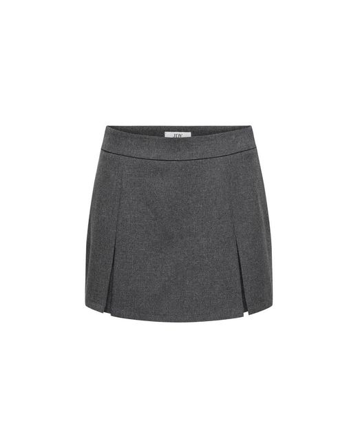 Jacqueline De Yong Black Gray Polyester Shorts