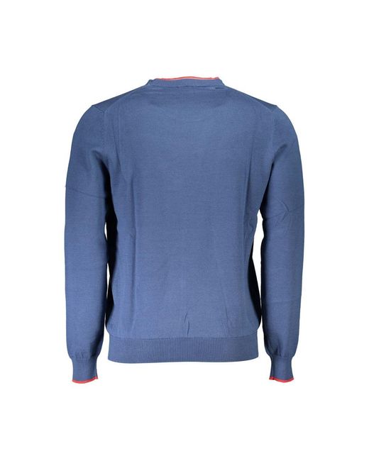 North Sails Blue Cotton Sweater for men