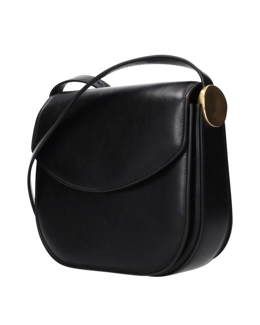 Jil Sander Black Leather Crossbody Bag