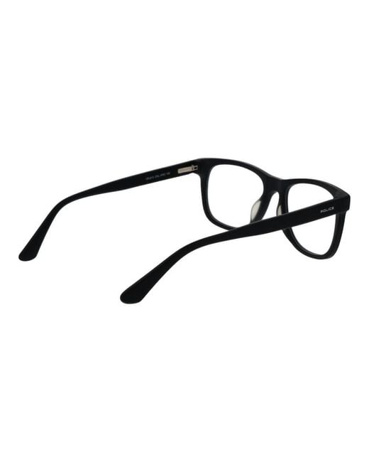 Police Black Cellulose Acetate Glasses (frames) for men