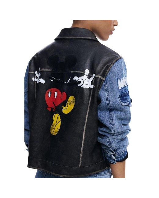 Desigual Blue Cotton Denim Jacket