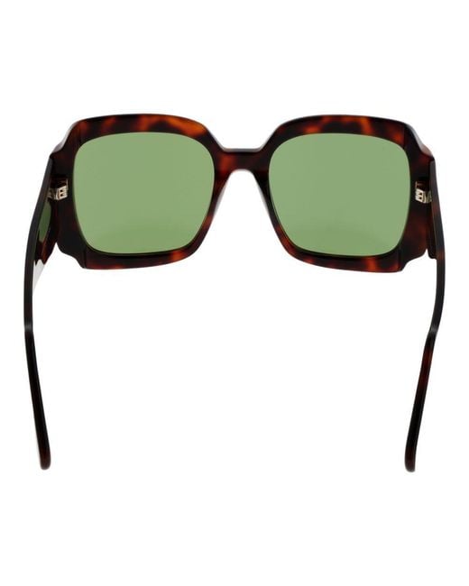 Gcds Green Brown Unisex Sunglasses