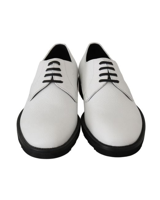 Dolce & Gabbana Black Leather Derby Dress Formal Shoes for men