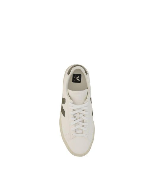 Veja White Calf Leather Bos Taurus Low Top Sneakers for men