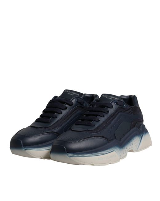 Dolce & Gabbana Navy Blue Daymaster Low Top Men Sneakers Shoes for men