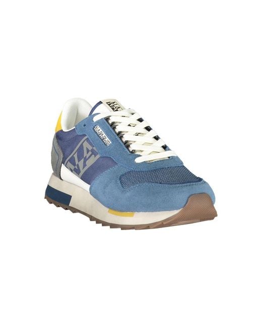Napapijri Blue Polyester Men's Sneaker for men