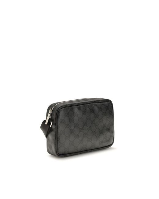 Gucci Black Cotton Shoulder Bag for men