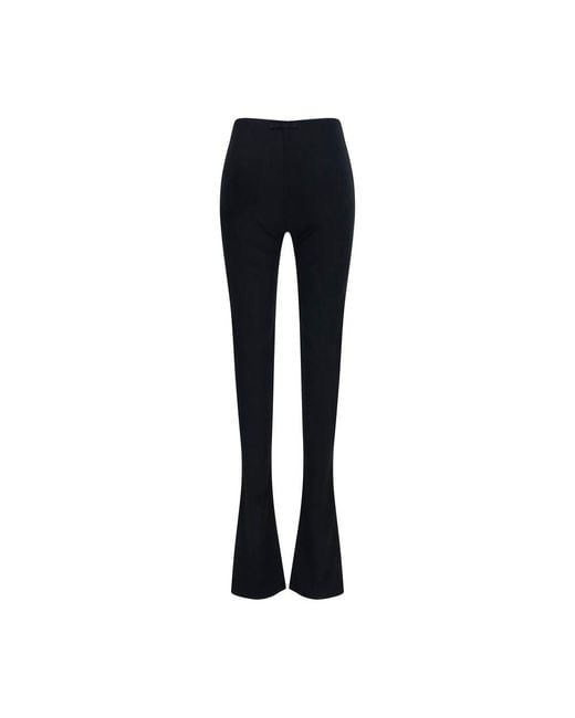 Gucci Blue Black Viscose Flared Pants