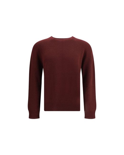 Jil Sander Red Seamless Sweater for men