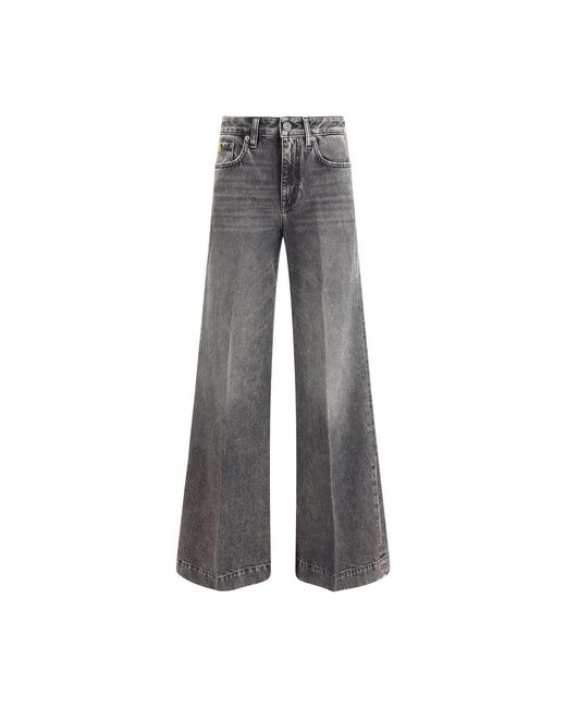 Jacob Cohen Gray Wide Leg Jeans