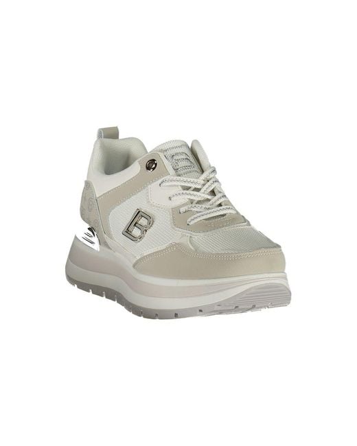 Laura Biagiotti Gray White Polyurethane Sneaker