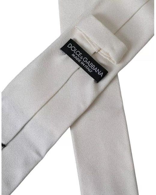 Dolce & Gabbana Gray Textured Skinny Tie for men