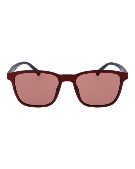Gant Red Multicolor Stainless Steel Sunglasses for men