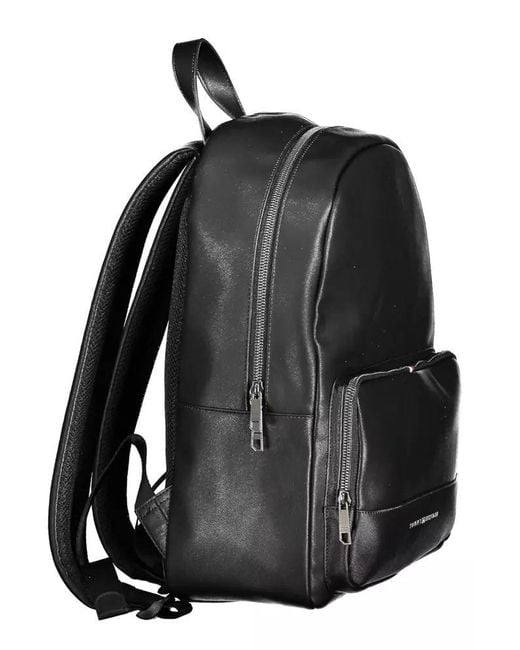 Tommy Hilfiger Black Polyethylene Backpack for men