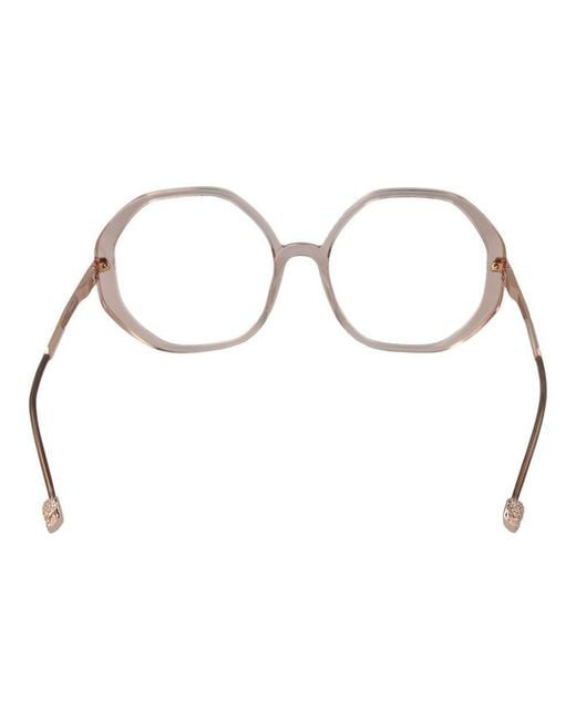 Philipp Plein Metallic Pink Cellulose Acetate Glasses (frames) for men