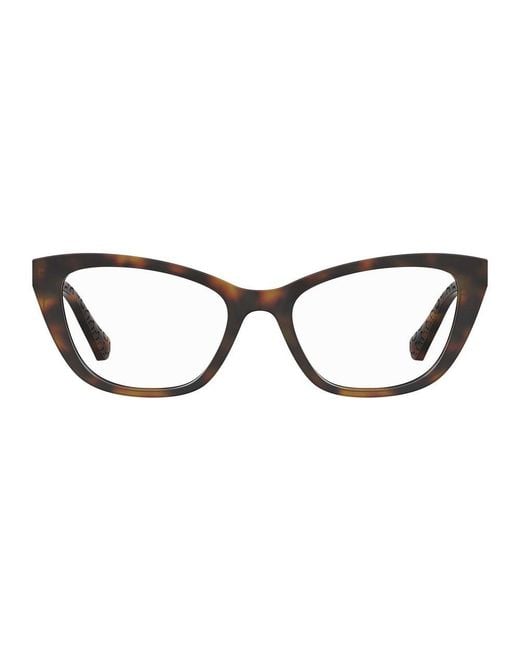 Love Moschino Black Brown Cellulose Propionate Glasses (frames)