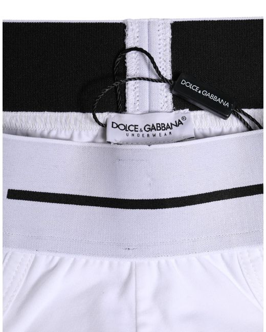 Dolce & Gabbana White Cotton Stretch Regular Brief Underwear for men