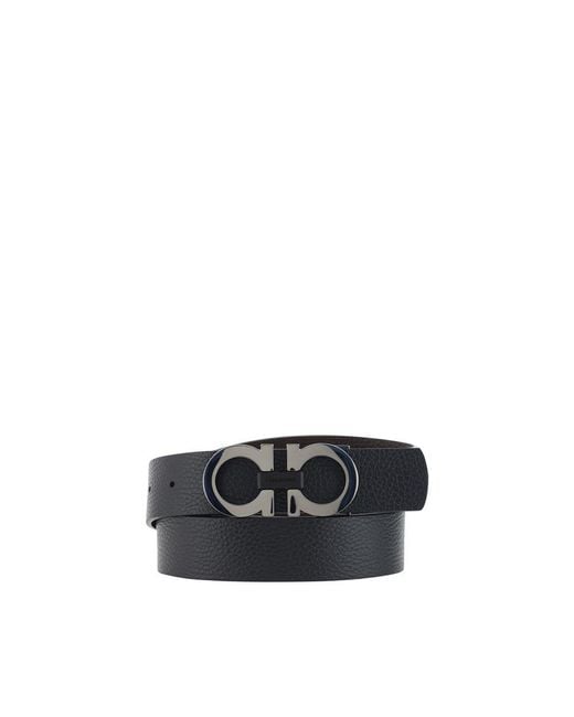 Ferragamo Black Belts for men