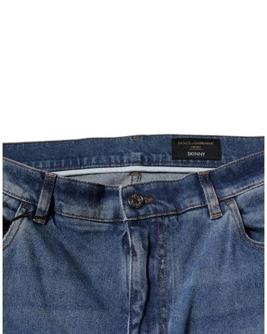 Dolce & Gabbana Blue Relaxed Fit Jeans 14Oz Denim for men
