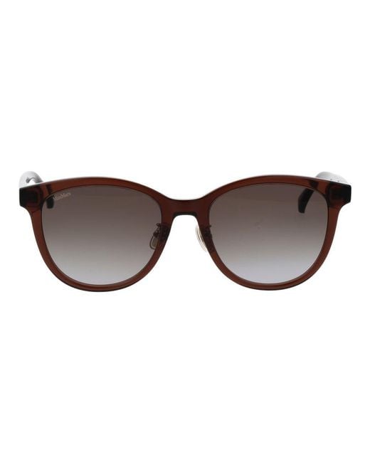 Max Mara Brown Acetate Sunglasses