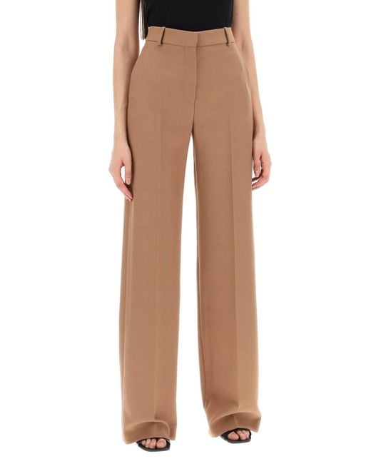 Stella McCartney Brown Straight Wool Trousers For