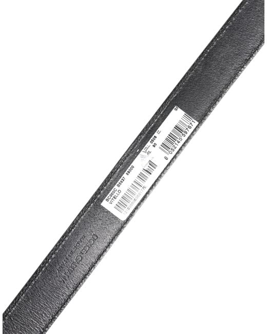 Dolce & Gabbana Black Classic Calfskin Leather Buckle Belt for men