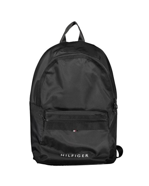 Tommy Hilfiger Black Polyester Backpack for men