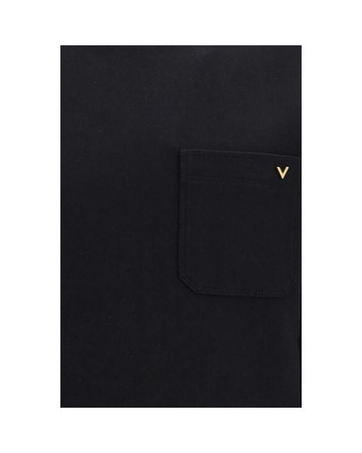 Valentino Garavani Blue Black Cotton Sweatshirt for men