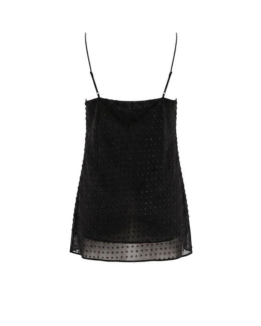Trussardi Black Polyester Tank