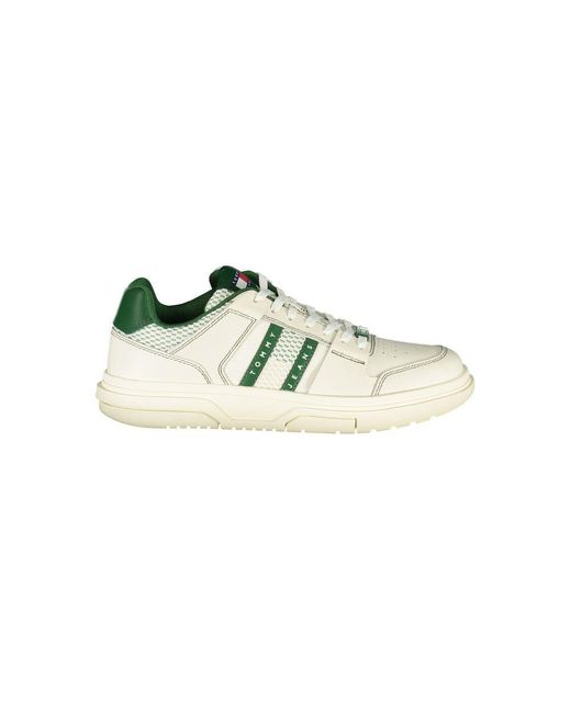 Tommy Hilfiger Green Leather Sneaker for men