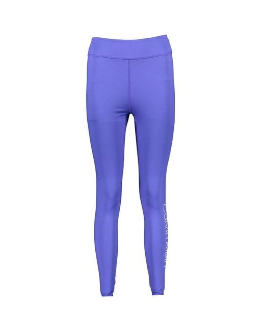 Calvin Klein Blue Polyester Legging