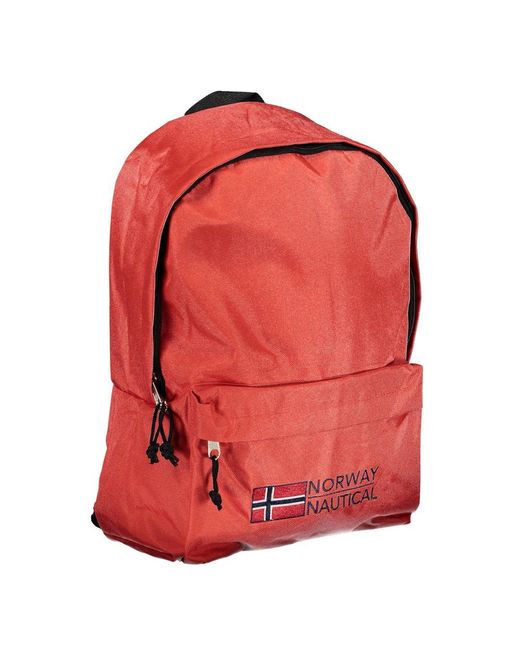 Norway 1963 Red Polyester Backpack for men