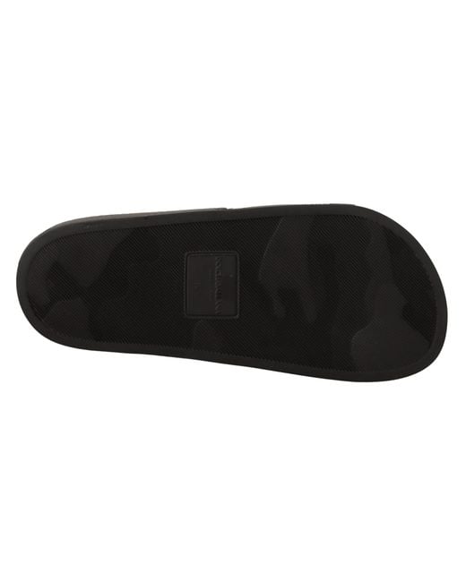 Dolce & Gabbana Black Elegant Leather Slide Sandals For Her
